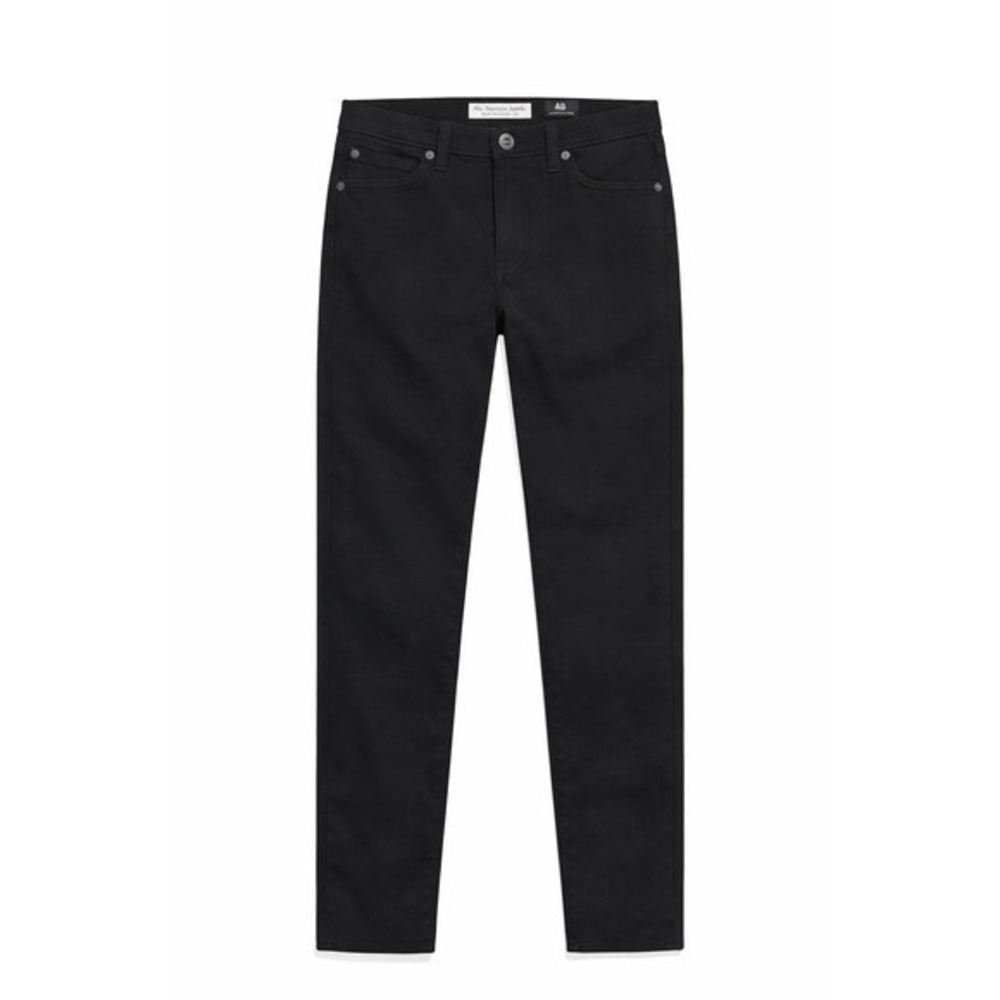 AG Adriano Goldschmied Black Sateen Skinny Jeans Made in USA Women 28R‎